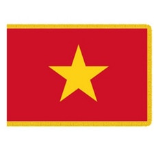 Vietnamese flag red yellow star