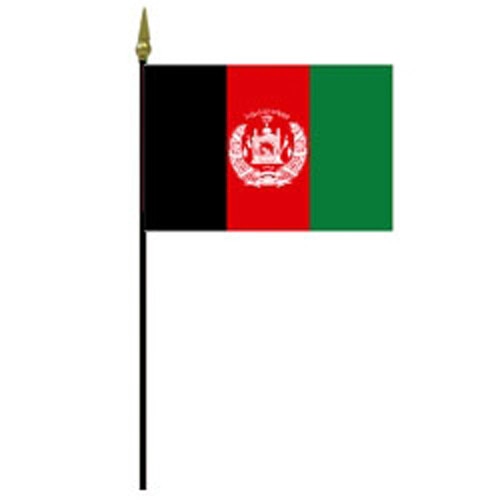Afghan flag red black green