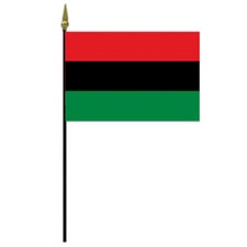 African liberation flag flying high