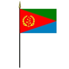 Eritrean flag with colored sections