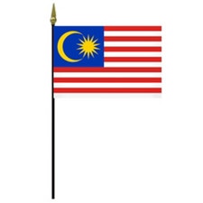 Malaysia flag on a flagpole