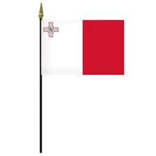 Malta flag with cross design