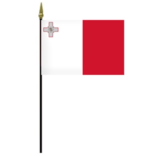 Malta flag with cross design