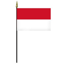 Indonesian flag with red and white