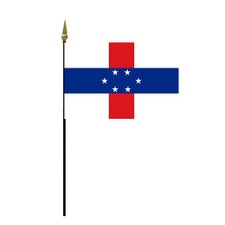 flag with red cross and stars