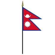 Nepal national flag red blue white