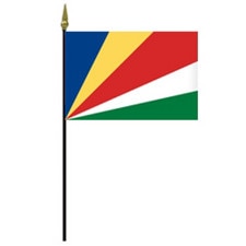 Seychelles flag with vibrant colors