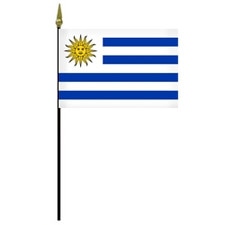 Uruguay national flag with sun