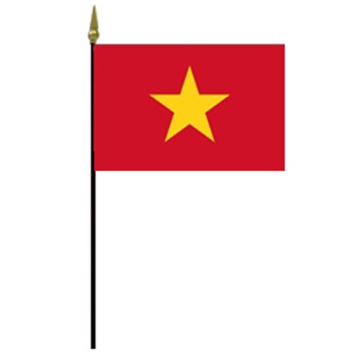 Vietnamese flag with yellow star