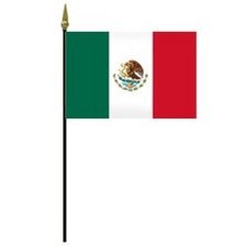 Mexico flag on a flagpole