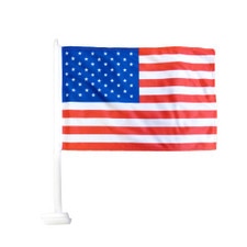 USA flag on white background