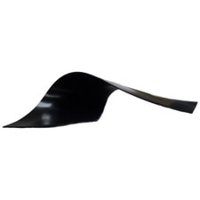 black wavy plastic object