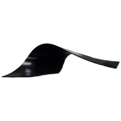 black wavy plastic object