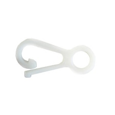 white plastic clip for fastening
