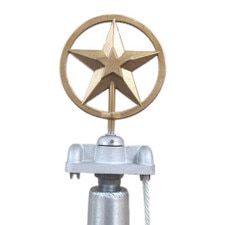 gold star topper on pole