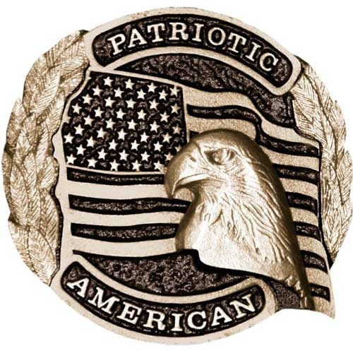 patriotic american flag medal