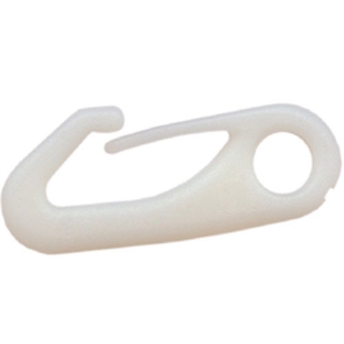 white plastic safety pin