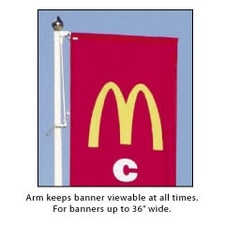 banner display arm for mcdonalds