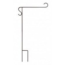 black metal hook stand for garden