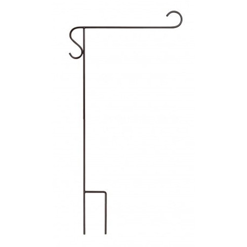 black metal hook stand for garden