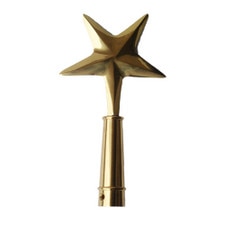 golden star topper with pole