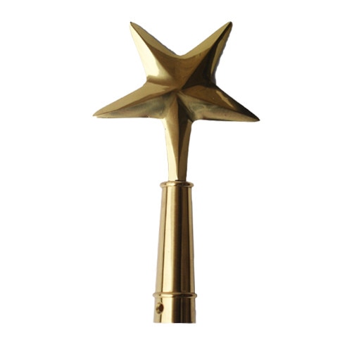 golden star topper with pole