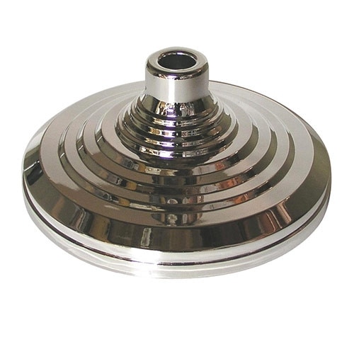 metallic patterned disk shape