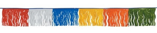 colorful fringe banner decoration