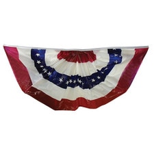 red white blue bunting decoration