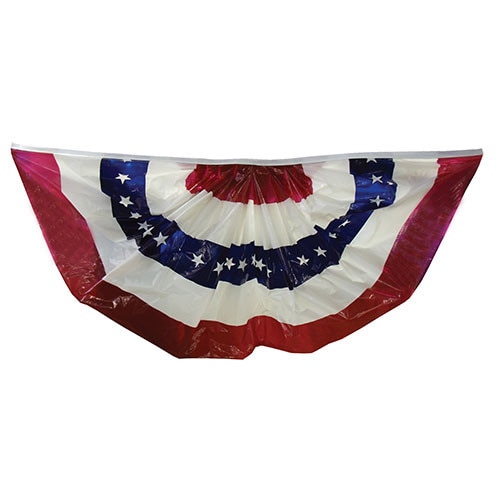 red white blue bunting decoration