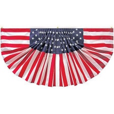 American flag bunting decoration