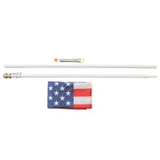 American flag and pole set