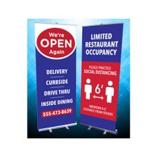 Retractable Standing Banner