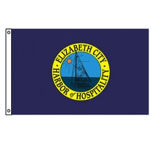Elizabeth City flag design with log