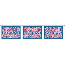 grand opening signs in a row