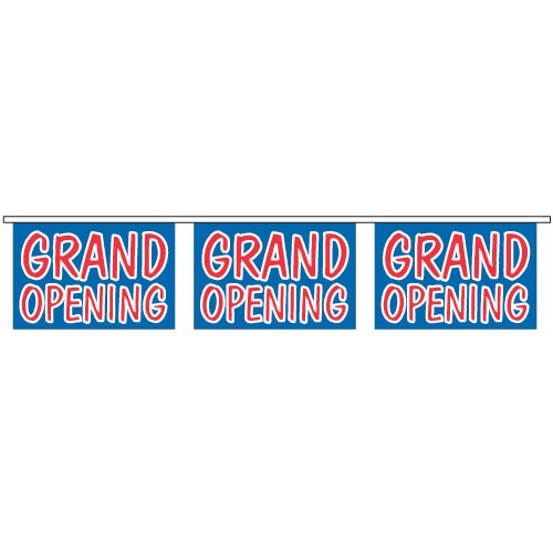 grand opening signs in a row
