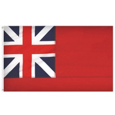 British red banner flag design