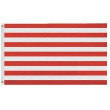 red and white striped flag