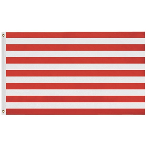 red and white striped flag