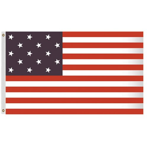 United States flag with stars strip