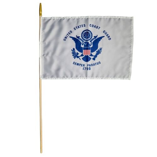 12" x 18" Coast Guard Stick Flag