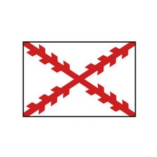 3' X 5' Nylon Cross Burgundy Flag