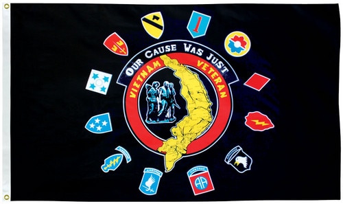 Vietnam Veteran memorial flag desig