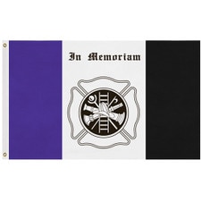 firefighter memorial flag