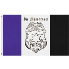 police memorial flag design