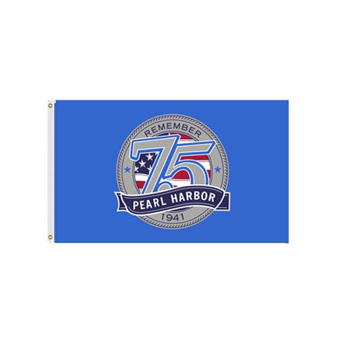 Remember Pearl Harbor flag 75th