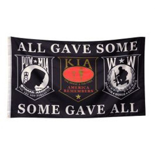 memorial flag honoring veterans