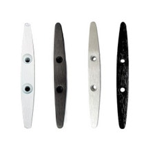 Black aluminum flagpole cleat