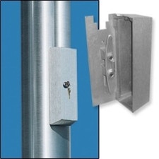 keyed locking gate latch system
