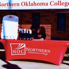 custom table covers for trade shows